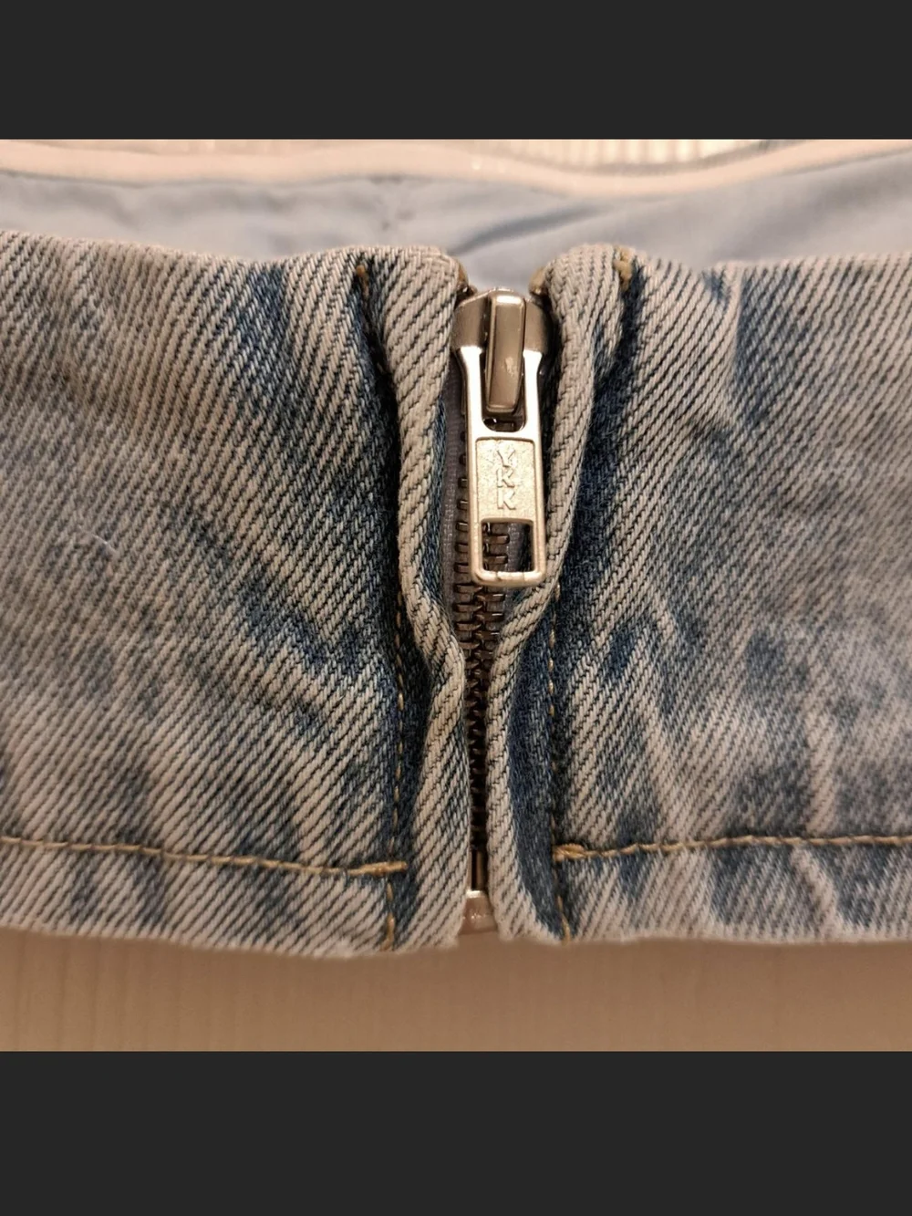 Meshki Denim Croped Top